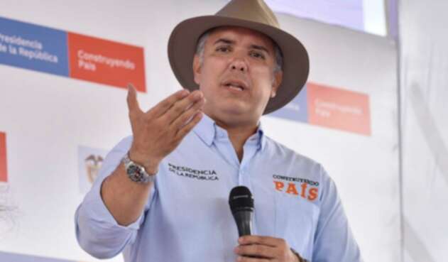 El presidente Iván Duque en Timbío (Cauca)