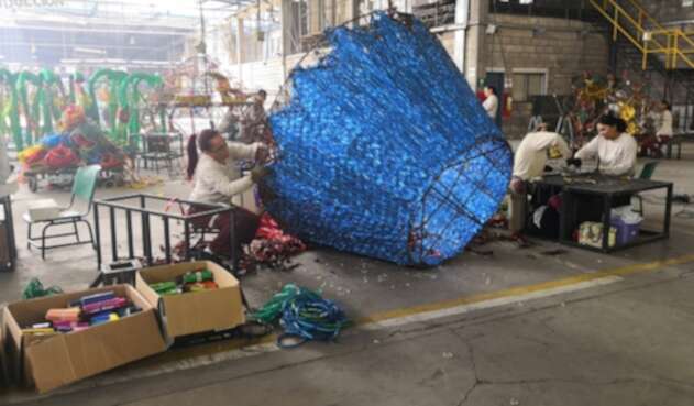 El material utilizado en Medellín para el alumbrado navideño
