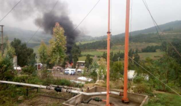 Un carrotanque explotó en petrolera de Corrales (Boyacá) Un carrotanque explotó en petrolera de Corrales (Boyacá)