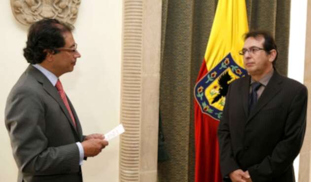 Gustavo Petro y Jorge Rojas, congresista y candidato a la Alcaldía de Bogotá