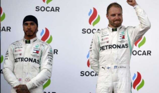 Lewis Hamilton y Valtteri Bottas Lewis Hamilton y Valtteri Bottas