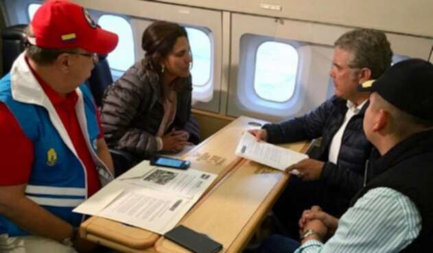 Iván Duque, camino a Rosas, Cauca