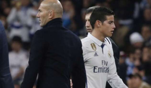 Zidane y James Rodríguez