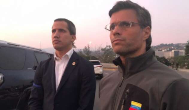 Leopoldo López y Juan Guaidó Leopoldo López y Juan Guaidó