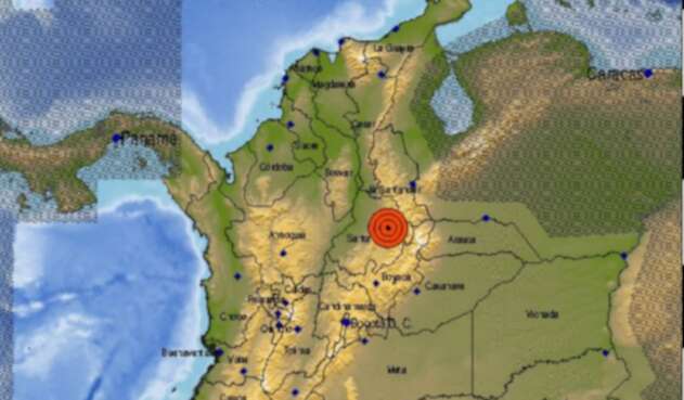 Temblor en la Mesa de los Santos