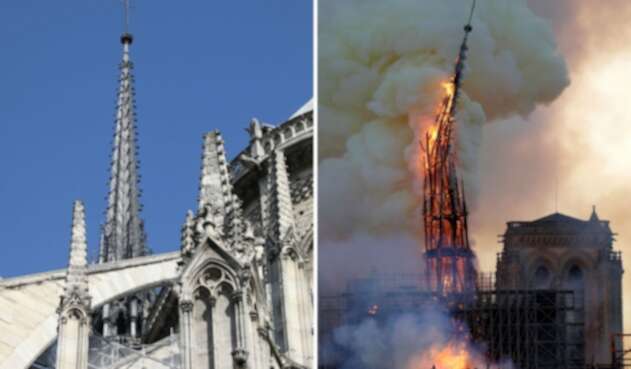 Incendio en catedral Notre Dame