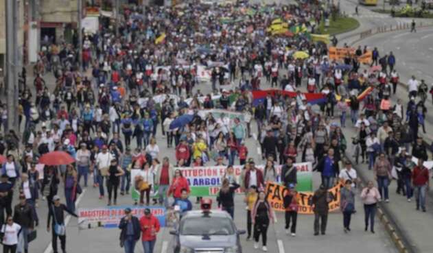 Paro cívico en Bogotá Paro cívico en Bogotá