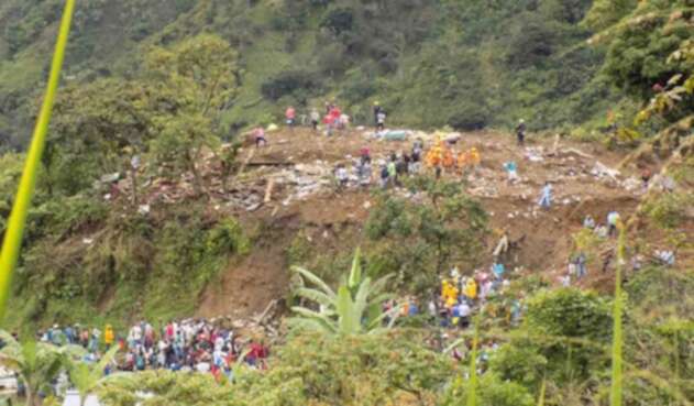 Derrumbe en Rosas, Cauca