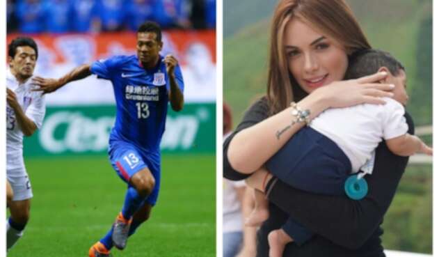 Sara Uribe y Fredy Guarín presentan a su hijo