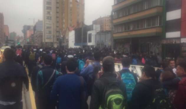 Protestas de estudiantes del SENA
