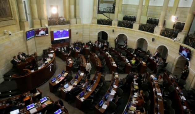 El Congreso de la República, en Bogotá