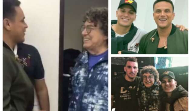 Silvestre Dangond junto a Piero y Juan Fernando Quintero