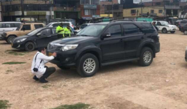 Camioneta Fortuner robada a periodistas Camioneta Fortuner robada a periodistas