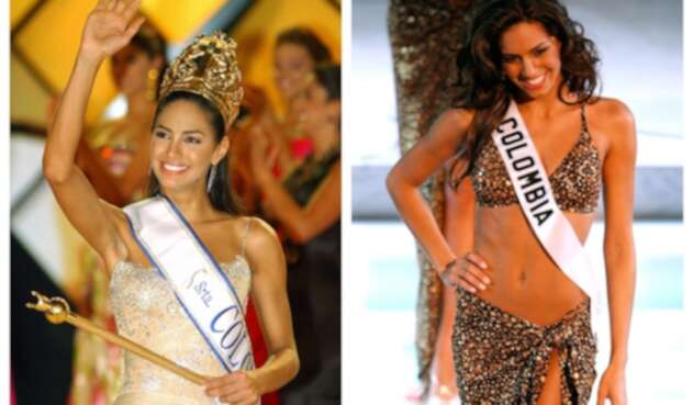 Valerie Domínguez cuando fue elegida Señorita Colombia 2005 - 2006.