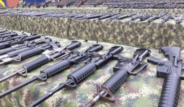 Más de 25 mil armas de fuego de grupos armados como el ELN fueron fundidas en Boyacá