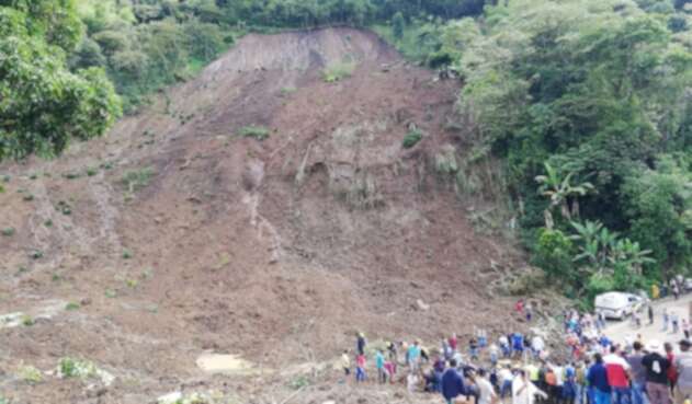 Deslizamiento en Rosas (Cauca)