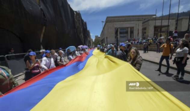 Marchas día del trabajo en Bogotá