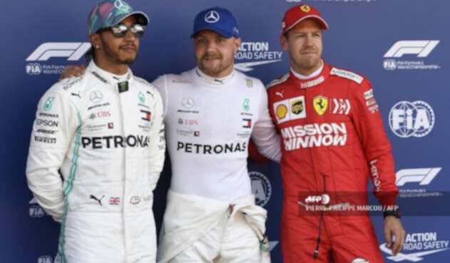 Bottas, Hamilton y Vettel en el Gran Premio de España de Fórmula 1 2019