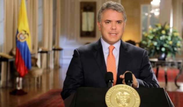 Presidente Iván Duque, en la Casa de Nariño