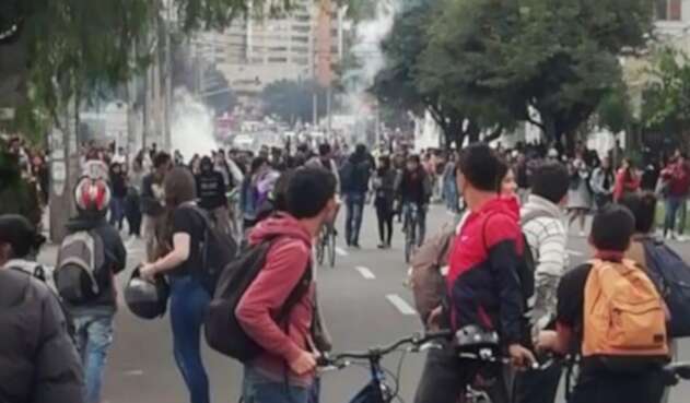 Disturbios en Universidad Pedagógica
