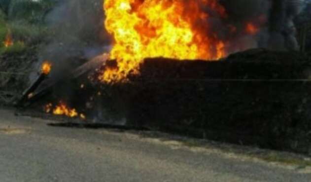 Incendio por hurto de crudo
