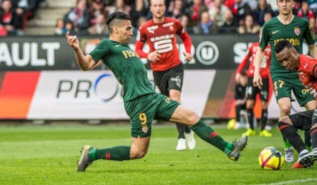 Falcao, en acción ante Rennes Falcao, en acción ante Rennes