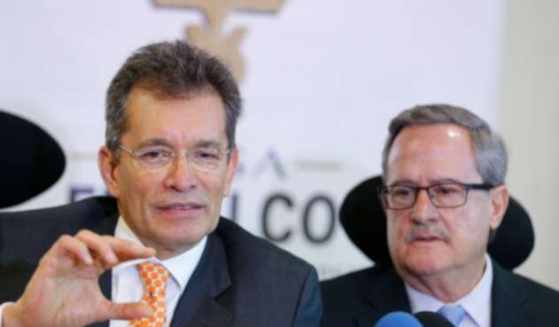 Javier Díaz, presidente de Analdex, junto a Eduardo Bisbal, vicepresidente de Fenalco