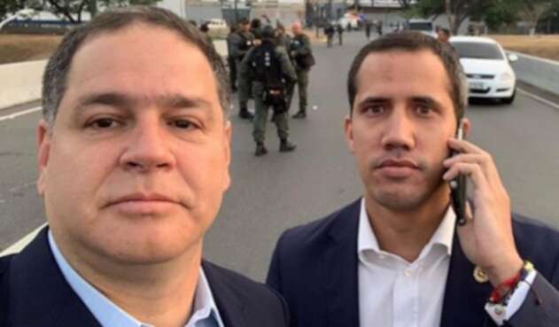 Luis Florido junto a Juan Guaidó Luis Florido junto a Juan Guaidó