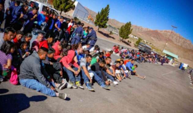 Inmigrantes en la frontera sur de Estados Unidos. Inmigrantes en la frontera sur de Estados Unidos.