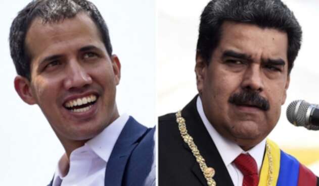 Juan Guaidó y Nicolás Maduro Juan Guaidó y Nicolás Maduro