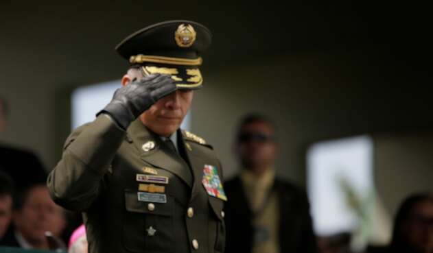 El general Luis Fernando Navarro, comandante de las Fuerzas Militares