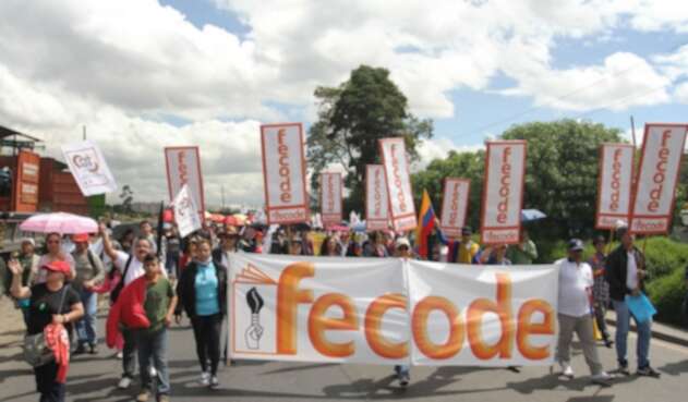 Marcha de maestros en Colombia Marcha de maestros en Colombia