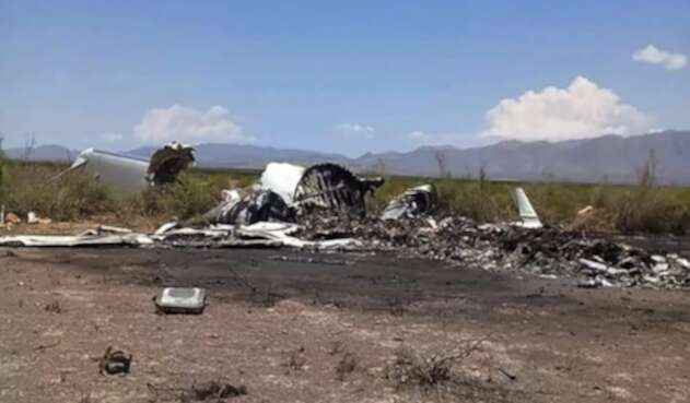 Restos de aeronave en México