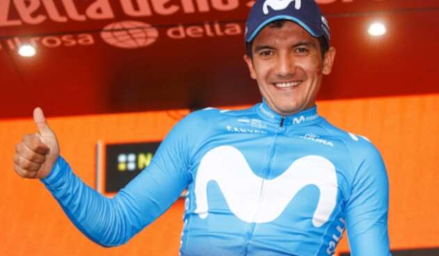 Richard Carapaz, ciclista ecuatoriano al servicio de Movistar Team Richard Carapaz, ciclista ecuatoriano al servicio de Movistar Team