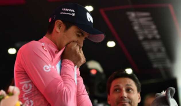 Richard Carapaz, ciclista ecuatoriano al servicio de Movistar Team