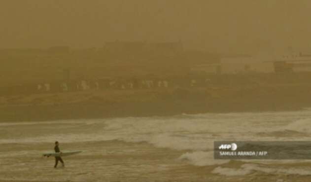 Tormenta de arena del desierto del Sahara Tormenta de arena del desierto del Sahara