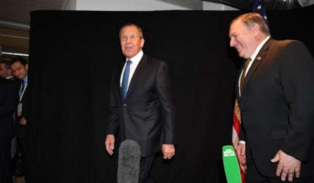 Serguéi Lavrov y Mike Pompeo Serguéi Lavrov y Mike Pompeo.