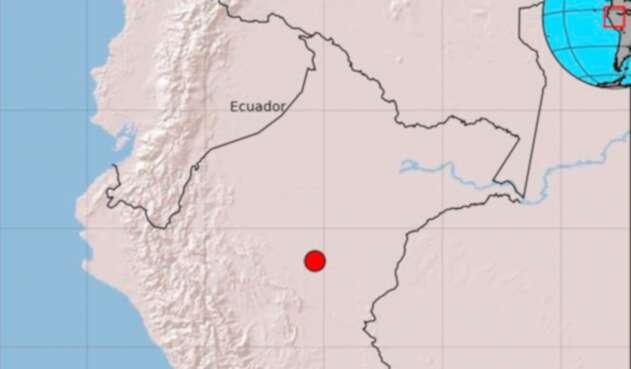 Imagen del Servicio Geológico sobre el temblor de este domingo 26 de mayo Imagen del Servicio Geológico sobre el temblor de este domingo 26 de mayo