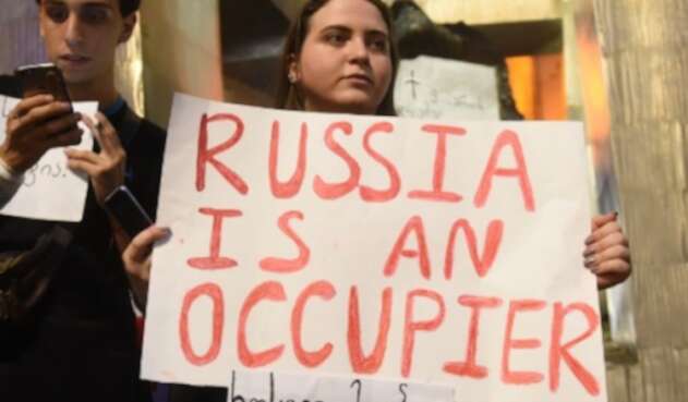 Rusia Georgia manifestaciones
