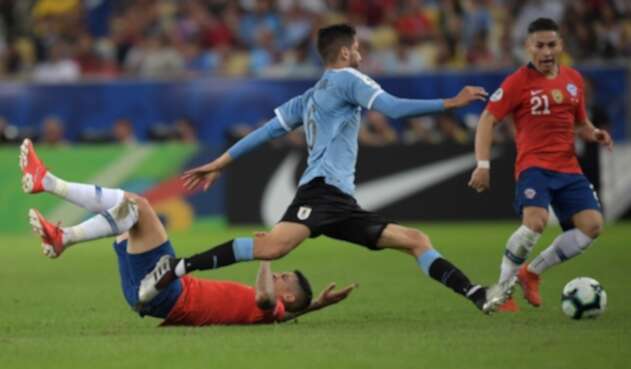 Uruguay ante Chile en la Copa América Uruguay ante Chile en la Copa América