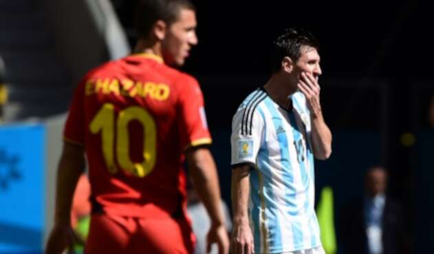 Eden Hazard y Leo Messi en Rusia 2018