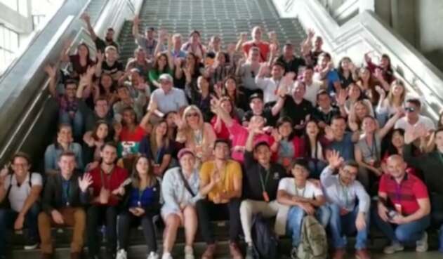 Jóvenes emprendedores en Medellín.