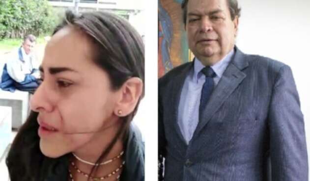 Maryory Andrea Carvajal Suárez, periodista agredida por Gustavo Castro (der)