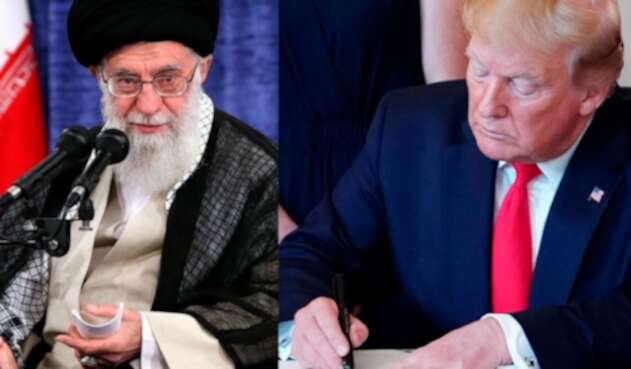 Ayatolá Alí Jamenei y Donald Trump Donald Trump toma medidas contra Irán