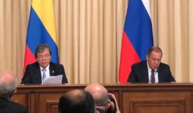 Cancilleres de Colombia y Rusia Cancilleres de Colombia y Rusia