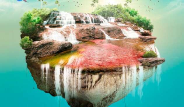 La imagen de Cormacarena y Parques Nacionales Naturales de Colombia para promocionar el relanzamiento de Caño Cristales