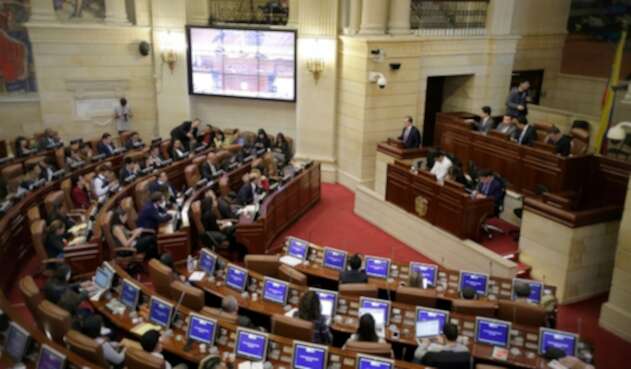 El Congreso de la República, en Bogotá