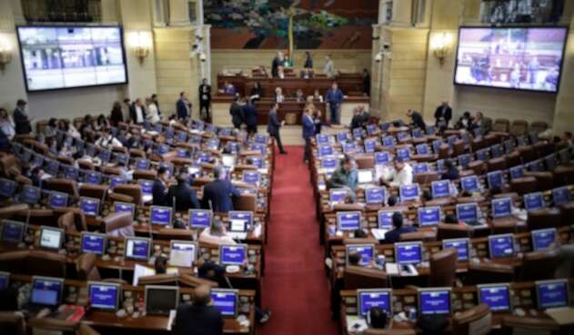 El Congreso de la República, en Bogotá