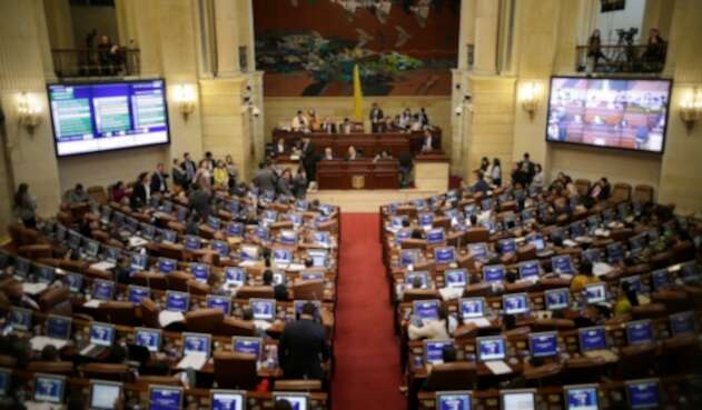 El Congreso de la República, en Bogotá