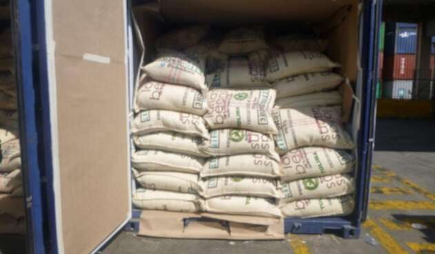 Carga de café orgánico
